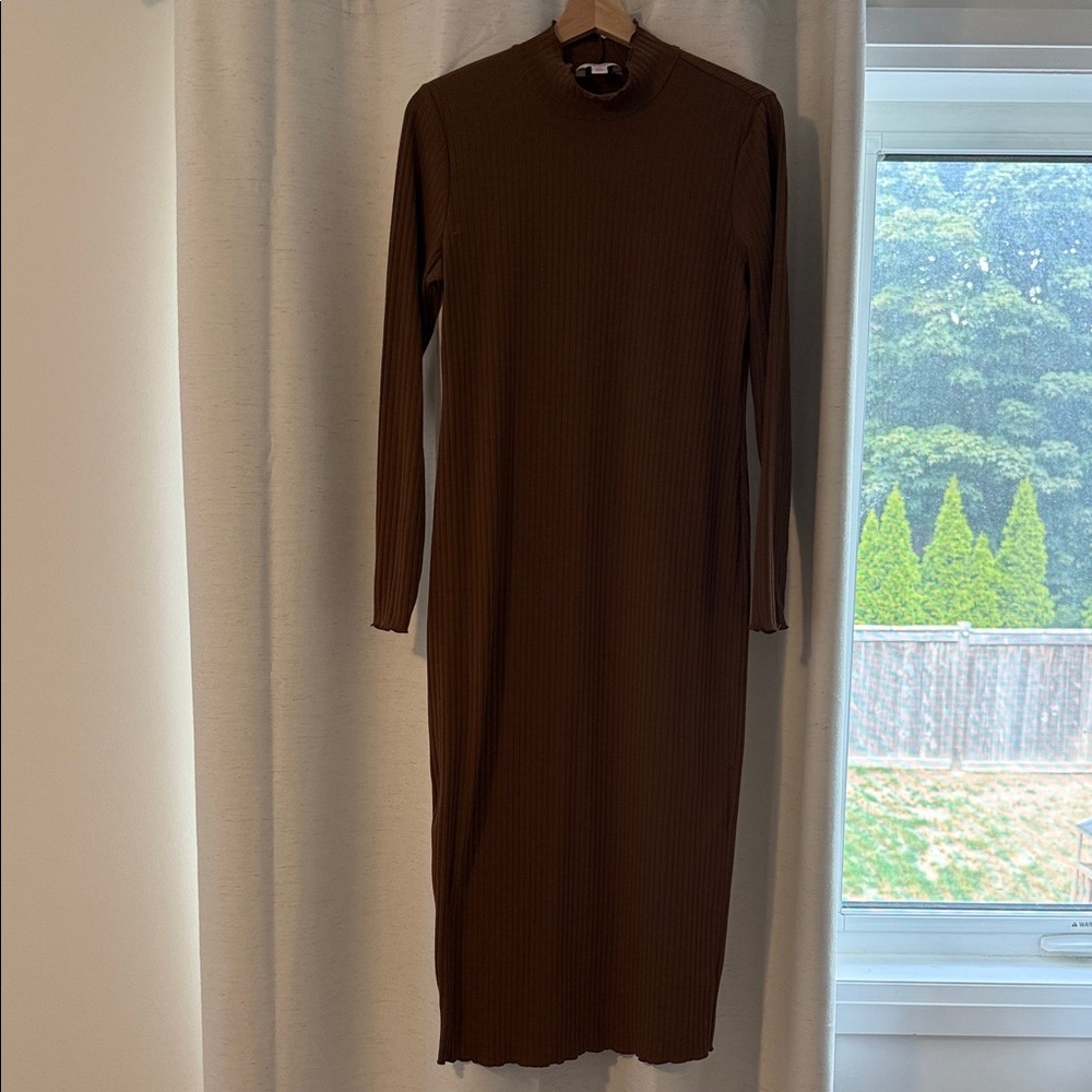 Joe Fresh Chocolate Long Sleeve Dress
